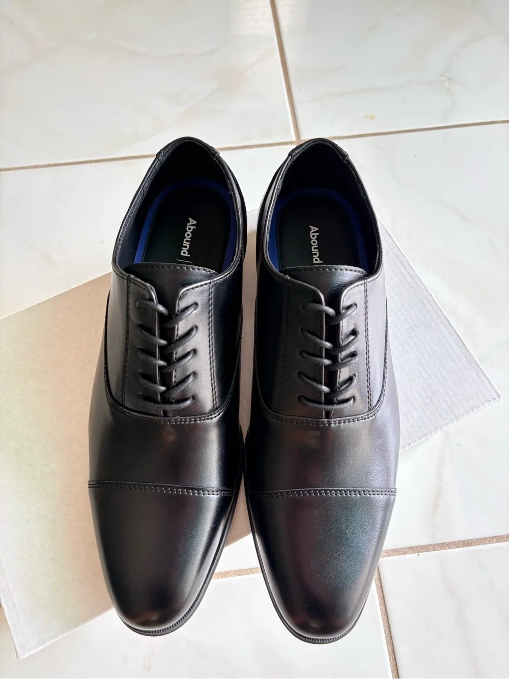 NWT Nordstrom Derby Dress Shoe Harry Black Cap Toe Men Size 9